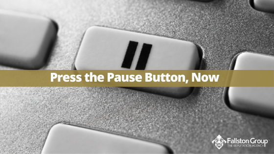 Fallston Group | Press The Pause Button, Now