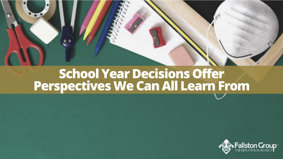 School Year Decisions Offer Perspectives We Can All Learn From